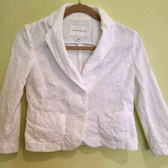 Banana Republic Eyelet Jacket - Picture 1 of 5